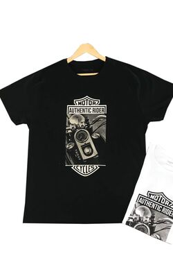 Camiseta Masculina Plus Harley Cor Preto