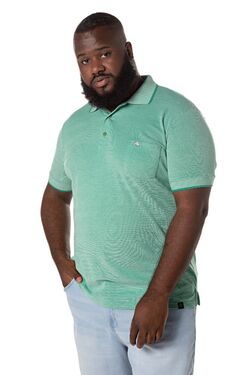 Camisa Polo Masculina Plus Size Verde