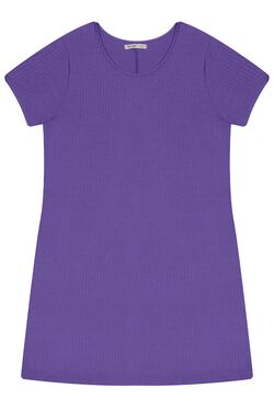 Vestido Feminino Plus Size Canelado Secret - 47480