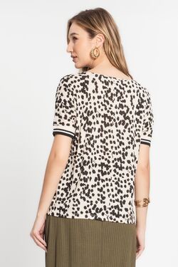 Blusa Feminina Branca e Preta Infinita Cor - 48108