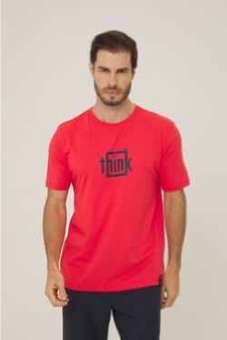 Camiseta Masculina Think Cor Preto Thoux - 51233