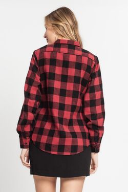 Camisa Feminina Xadrez Blue Rose - 51360