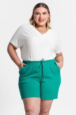 Shorts Feminino Plus Size Secret - 51456