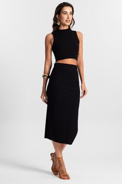 Conjunto Midi com Cropped Ko Essernciais - 51478