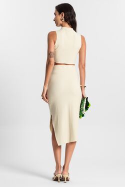 Conjunto Midi com Cropped Ko Essernciais - 51489