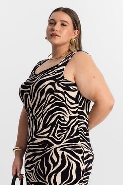Vestido Midi Plus Size Secret Glam