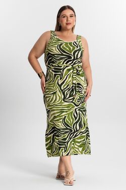 Vestido Midi Plus Size Secret Glam - 51504