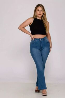 Calça Jeans Feminina  Petit Flare Shiros - 51557