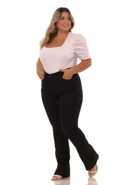 Calça Feminina Flare Plus Size Shiros