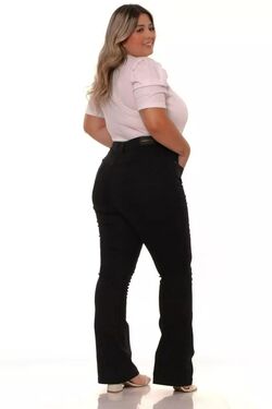 Calça Feminina Flare Plus Size Shiros - 51579