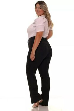Calça Feminina Flare Plus Size Shiros - 51580