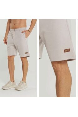 Bermuda Moletom Bege Masculina Thoux