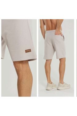 Bermuda Moletom Bege Masculina Thoux - 52125