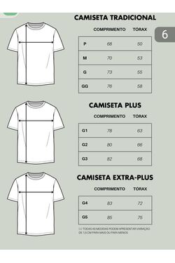 Camiseta Plus Size Básica Algodão Thoux - 52127