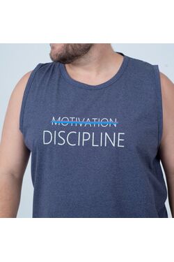 Regata Plus Size Machão Motivation Cor Preto