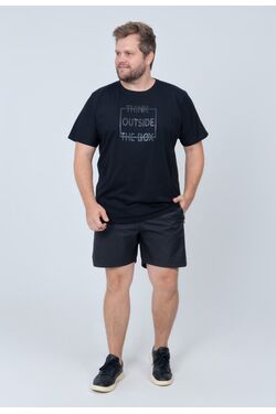 Camiseta Plus Size ThinK OutSide The Box - 52180