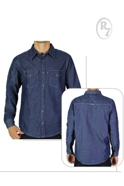 Camisa Jeans Plus Size Stone Ml R Sete