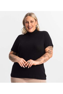 Blusa Plus Size Gola Alta Secret - 52307