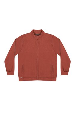 Jaqueta  Plus Size em Suede Tijolo Diametro