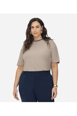 Blusa Plus Size Viscose Secret