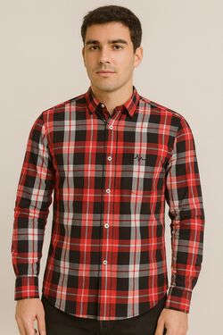 Camisa Algodão ML Xadrez Caw - 52604