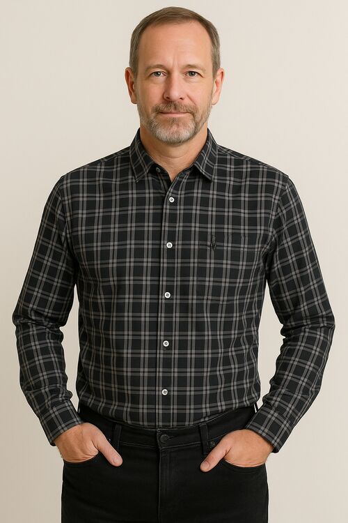 Camisa Algodão ML Xadrez Caw