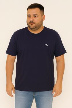 Camiseta Plus Size Tdog  Marinho Thoux
