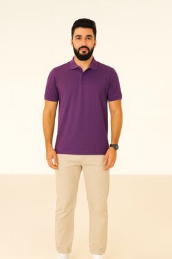 Camisa Polo Piquet Roxo La Rossi 