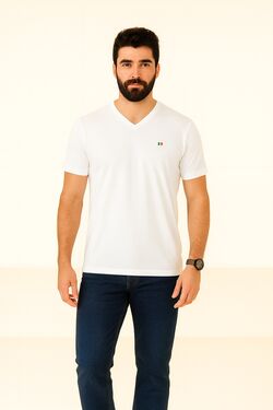 Camiseta Slim Gola V  Até Xg La Rossi