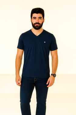 Camiseta Slim Gola V  Até Xg La Rossi