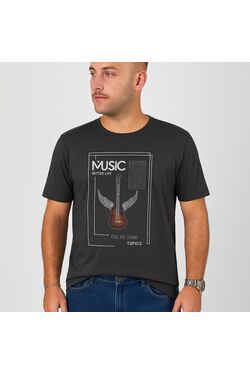 Camiseta Slim Music Chumbo