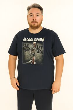 Camiseta Plus Size Thoux 100% Algodão – Estampa Dead – Masculina