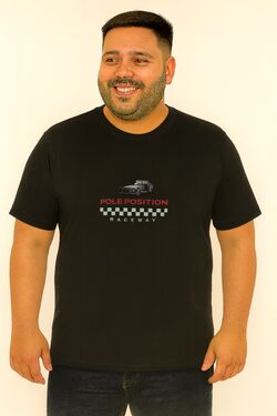 Camiseta Plus Size Thoux 100% Algodão – Estampa Pole – Masculina