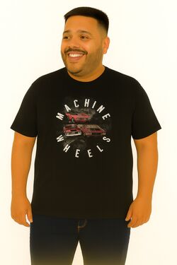 Camiseta Plus Size Thoux 100% Algodão – Estampa Legend Carro – Masculina