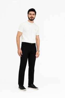 Calça Skinny em Sarja Preta Muito Mais – Veste Até o 54