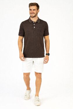 Polo Masculina Plus Size Headplay Piquet 3D  – Veste do G3 ao G5 - Com Bolso - 53075