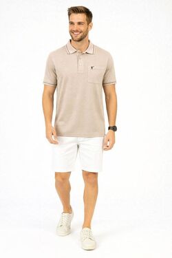 Polo Masculina Headplay Meia Malha Jacquard – Conforto Premium –  veste até G5