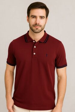 Polo Masculina Headplay Meia Malha 100% Algodão – Sem Bolso