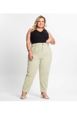 Regata Plus Size Secret Glam Canelada com Franzido no Decote – Viscose com Elastano - 52409