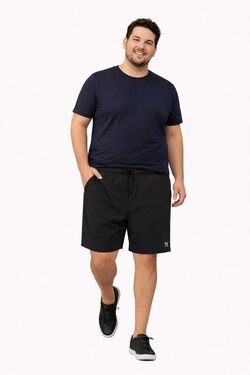 Shorts Masculino Plus Size Tactel Preto Thoux – Conforto e Secagem Rápida