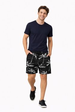 Shorts Tactel Masculino Estampado Folhagem Rovitex – Moda Praia com Conforto