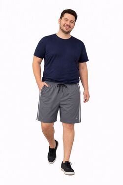 Bermuda Masculina Tactel Praia Plus Size Cinza – Stilo Sport