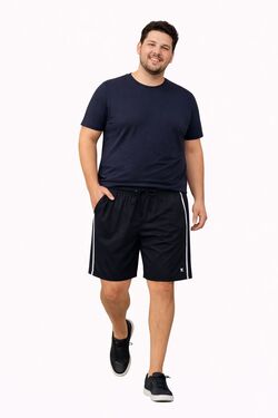 Bermuda Masculina Tactel Praia Plus Size Preto – Stilo Sport