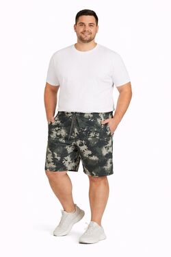 Shorts Sport Masculino Thoux Camuflado Verde – Leve e Confortável