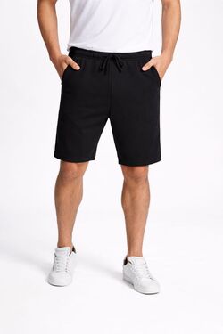 Bermuda Masculina Malha Fria Preto – Rovitex | Conforto Leve para o Dia a Dia