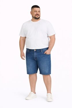 Bermuda Masculina Plus Size Jeans Classica -  Riluts - Denim