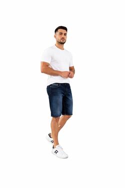 Bermuda Jeans Skinny Plus Size Escuro Size – Conforto com Elastano