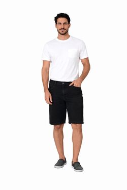 Bermuda Jeans Masculina Plus Size Verde -  R Sete - Veste até 58