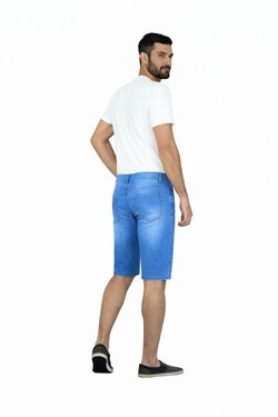 Bermuda Jeans Muito Mais Jeans Claro – Veste Até 58 - 53441