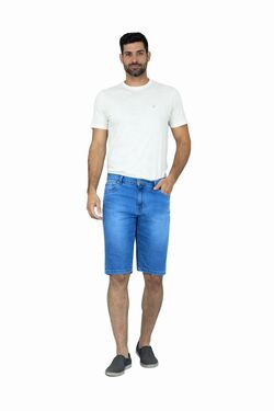 Bermuda Jeans Muito Mais Jeans Claro – Veste Até 58